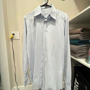 Dolce & Gabbana Mens 100% Cotton Blue Button Up sz Medium